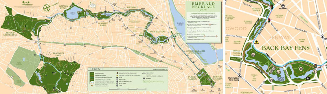 emerald necklace map